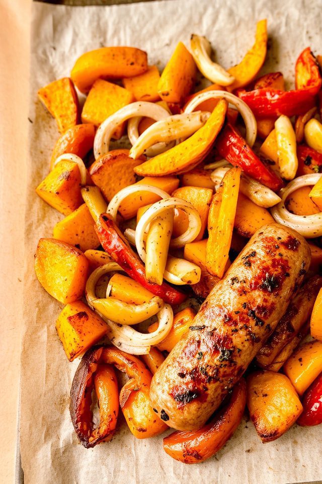hearty chicken sausage dinner