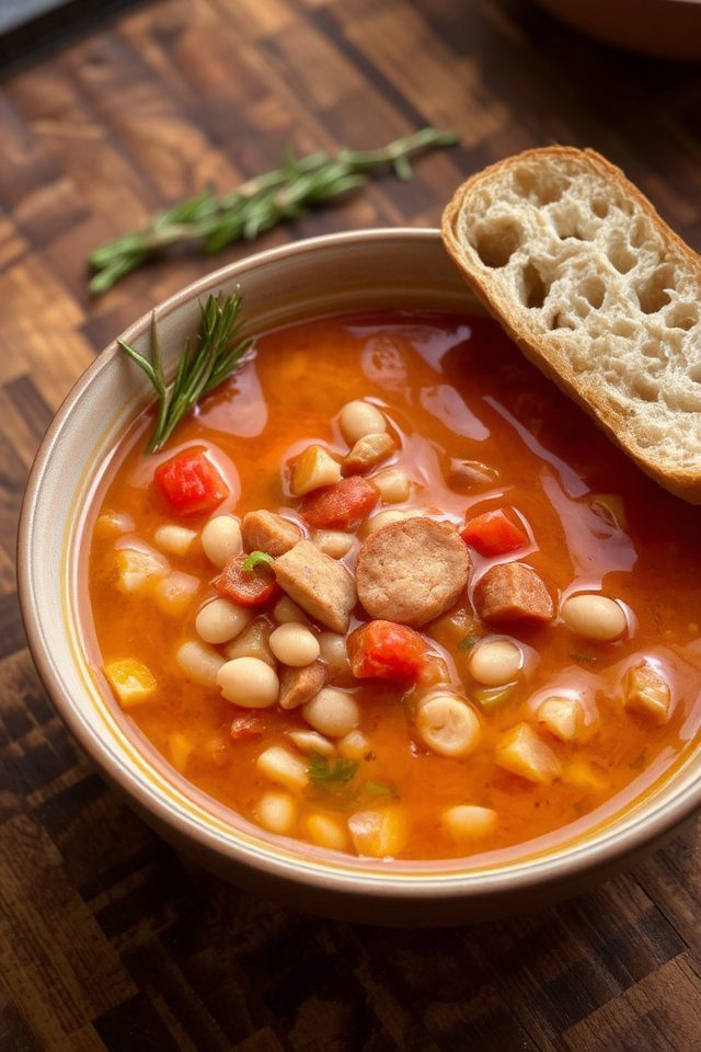 hearty chicken sausage stew