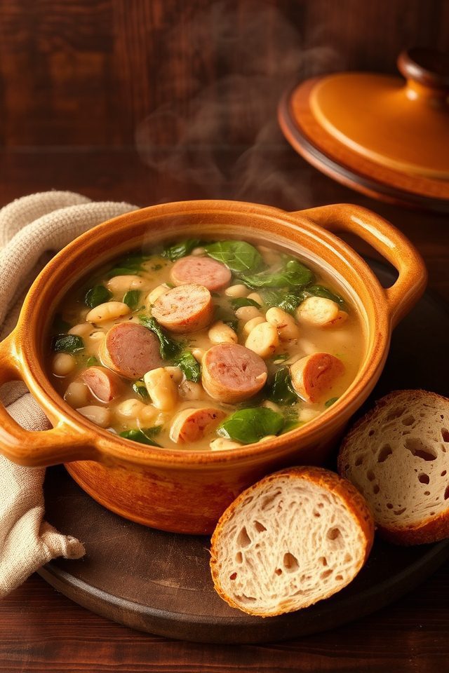 hearty chicken sausage stew