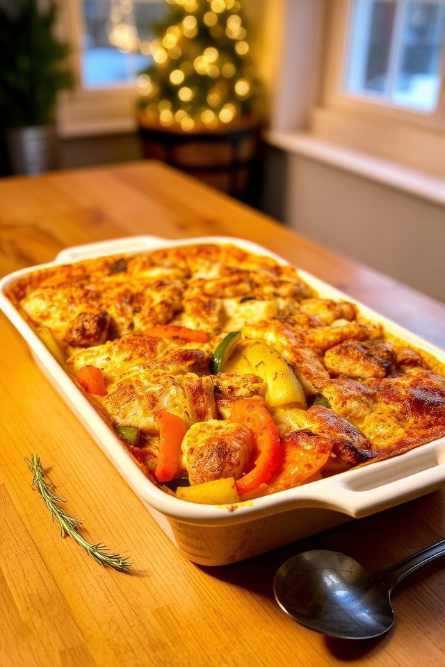 hearty chicken winter casserole