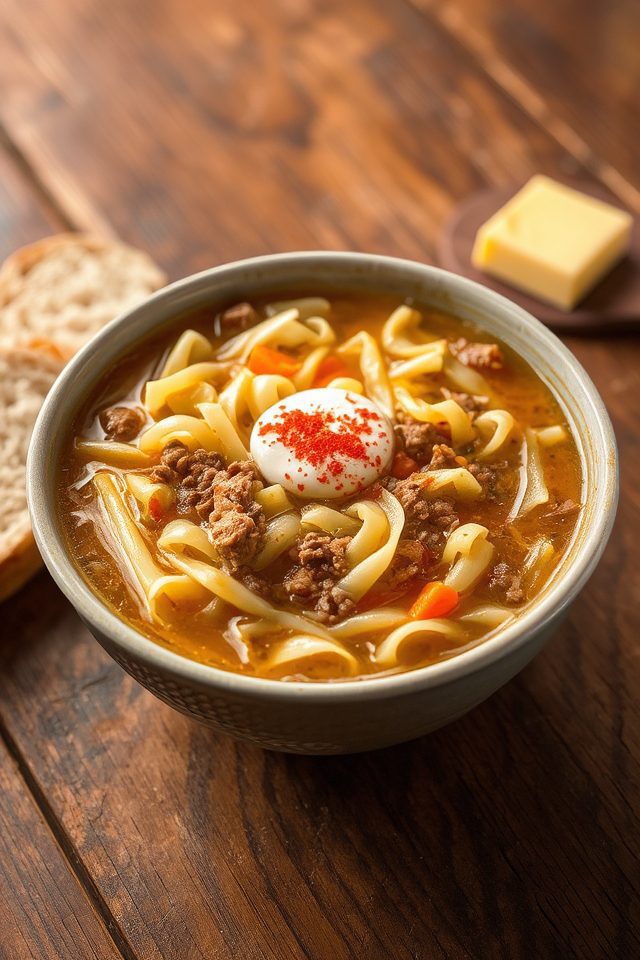 hearty comforting cabbage soup