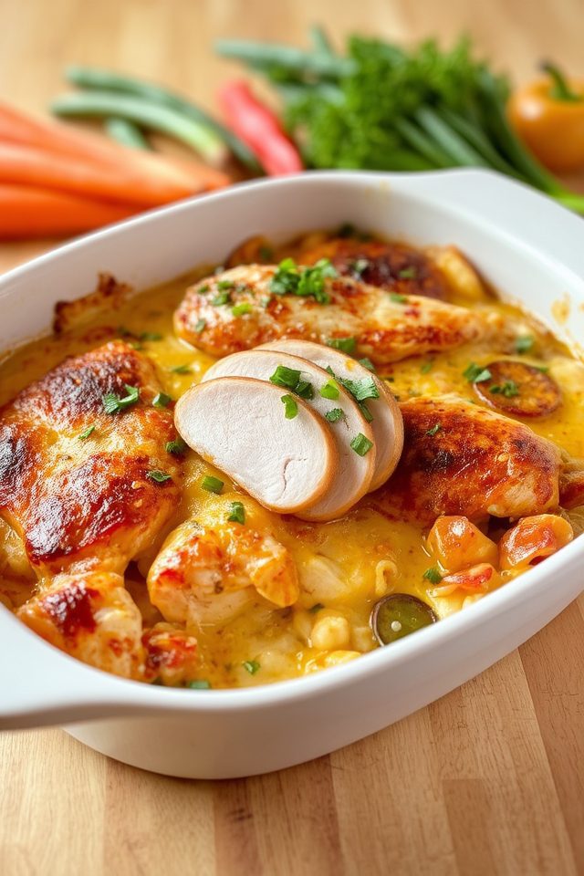 hearty comforting chicken casserole