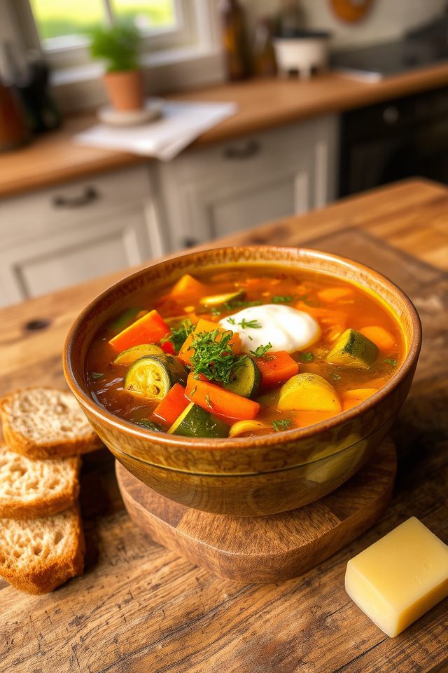 hearty comforting vegetable soup