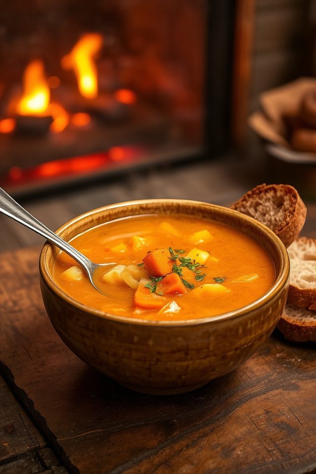 hearty comforting vegetable soup