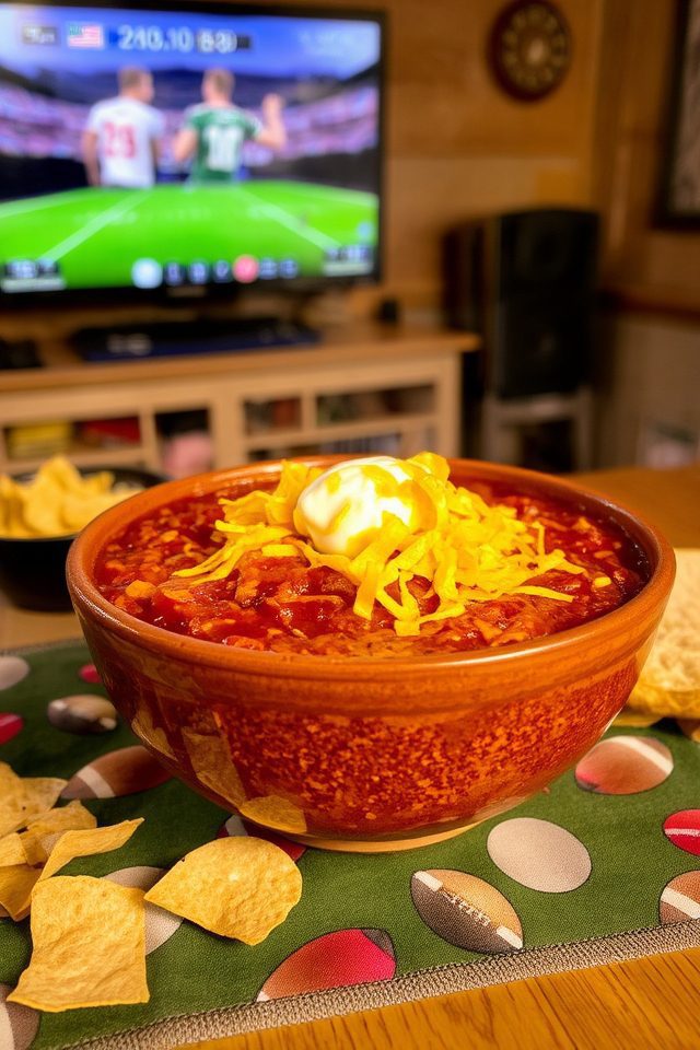 hearty football game snack