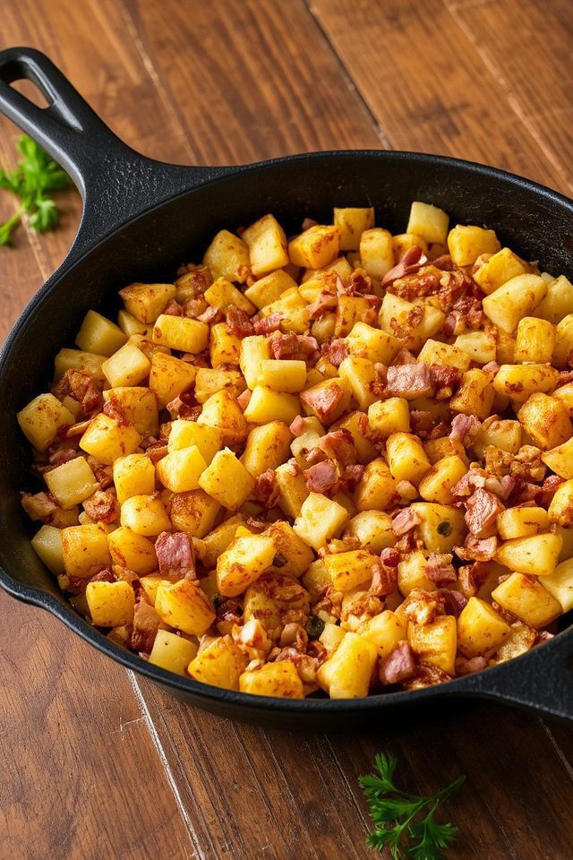 hearty ham and eggs