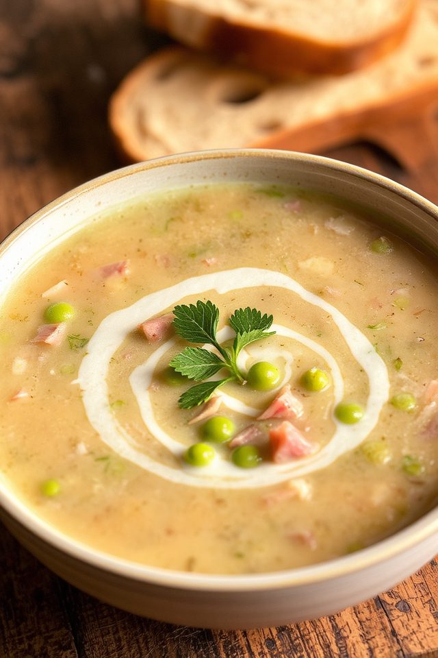 hearty ham and peas