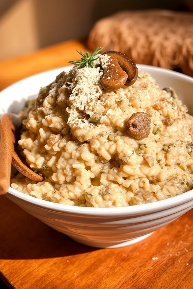 hearty italian sausage risotto