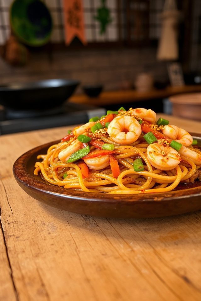 hearty japanese noodle dish