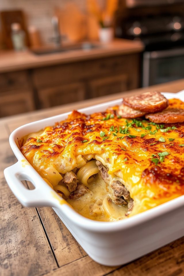 hearty leftover brisket casserole