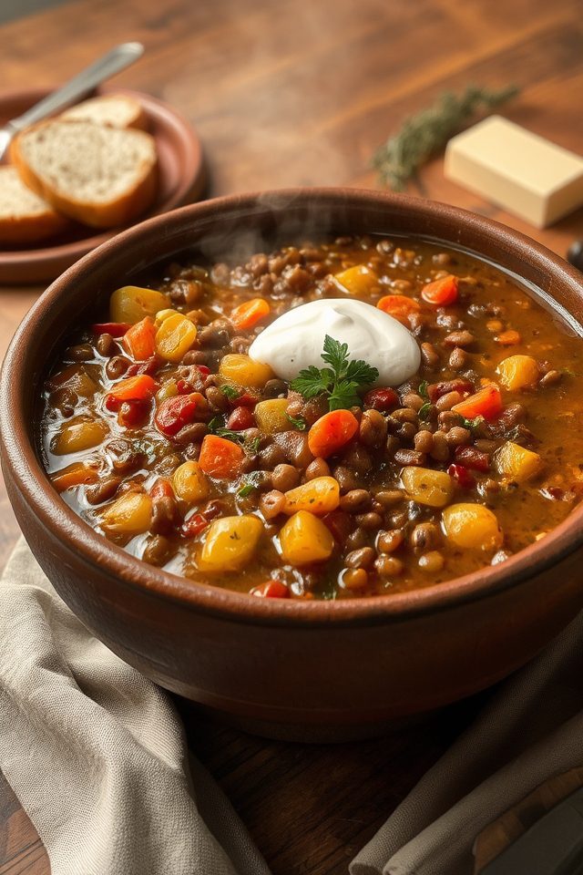 hearty lentil stew recipes