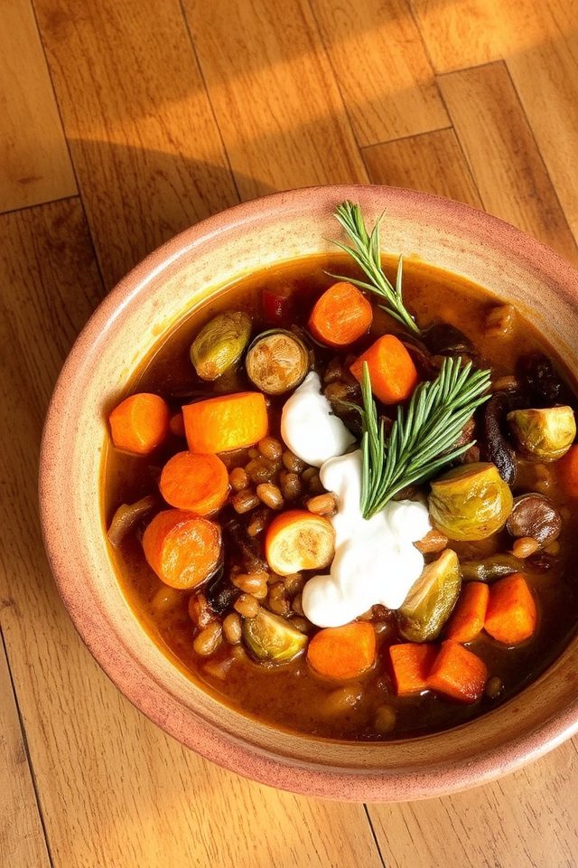 hearty lentil vegetable stew