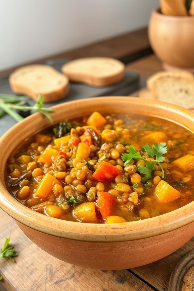 hearty lentil vegetable stew