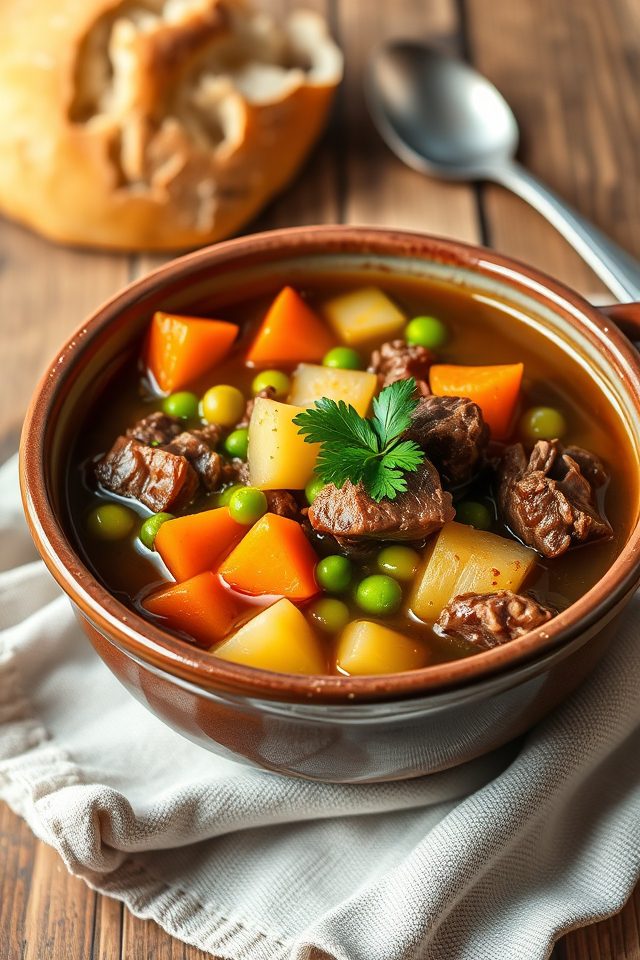 hearty meat vegetable dish