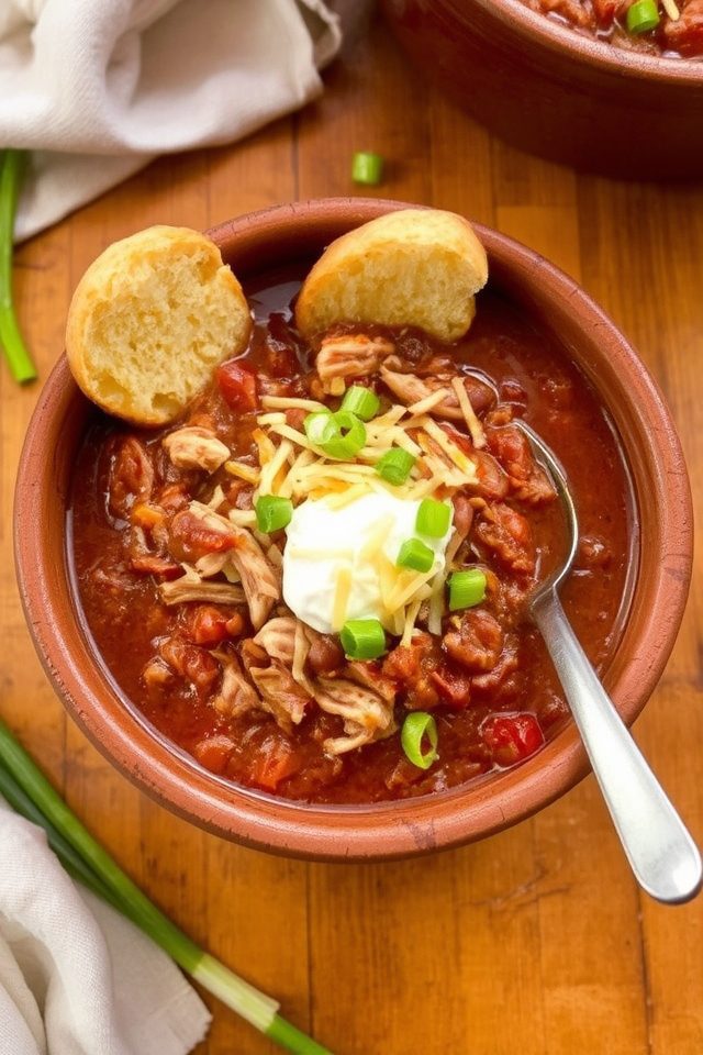 hearty pulled pork chili