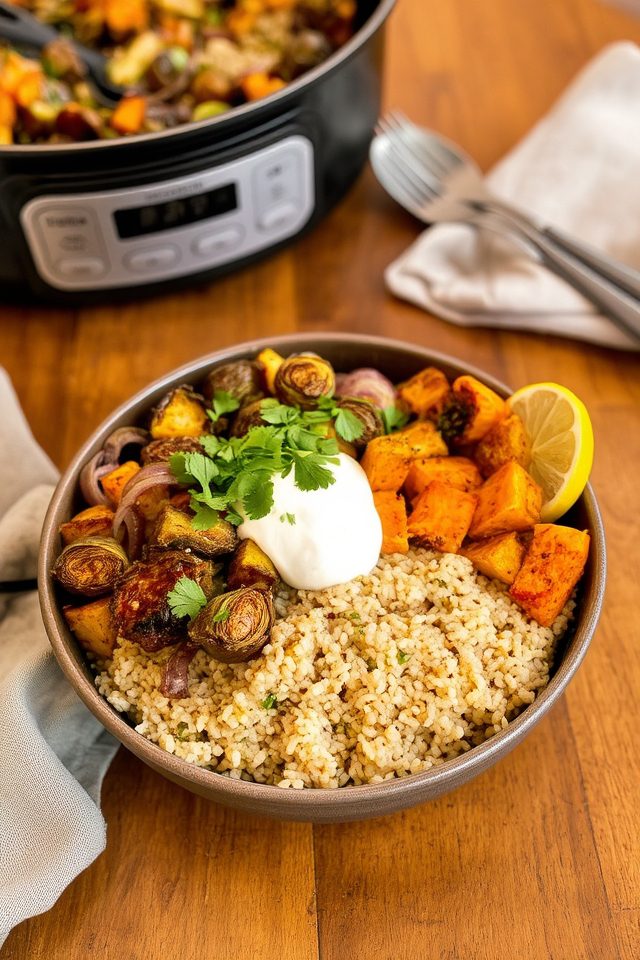 hearty quinoa skillet bowl