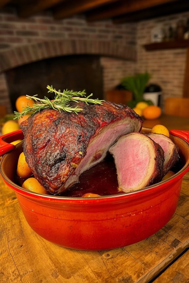 hearty red wine meal