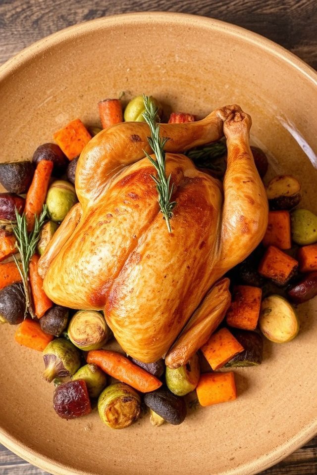 hearty roasted chicken meal