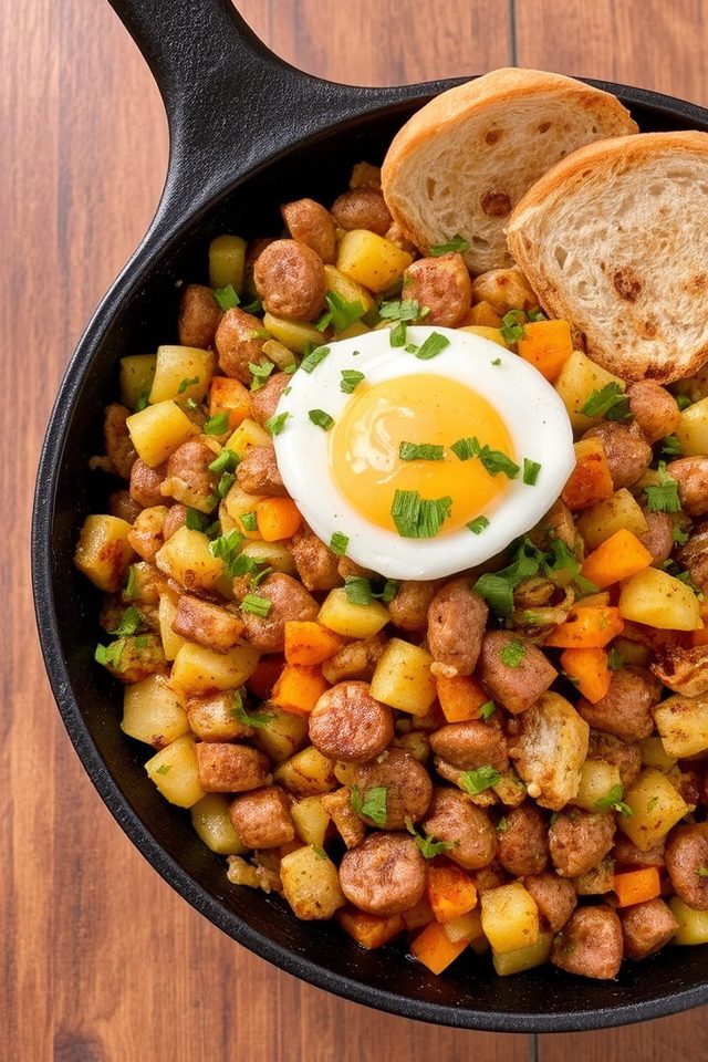 hearty sausage breakfast dish