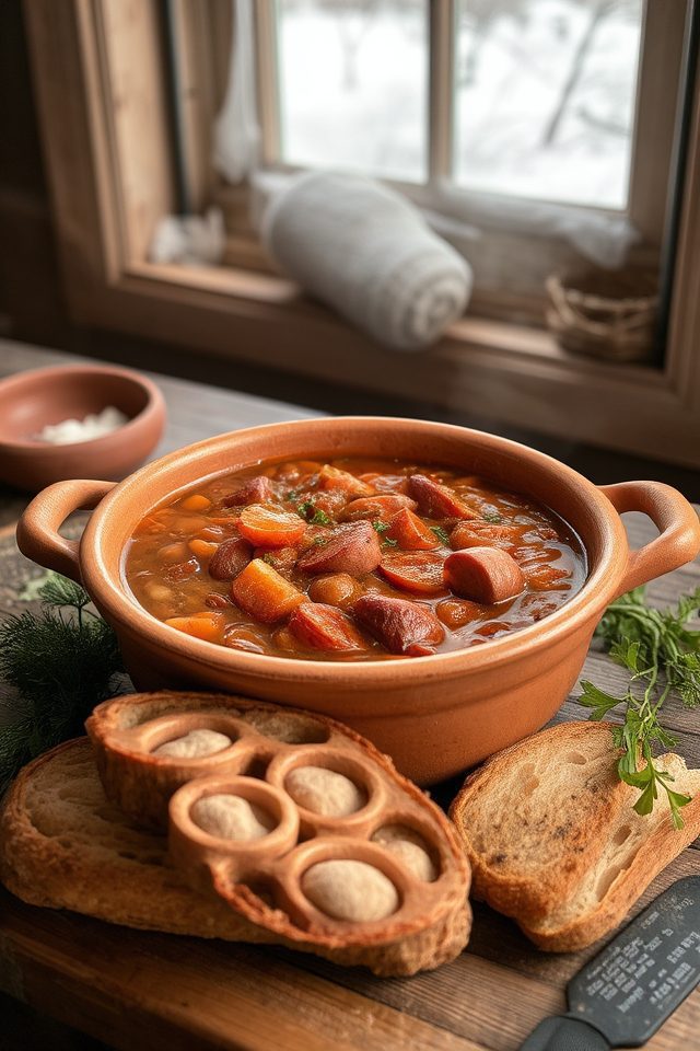 hearty smoked sausage chili