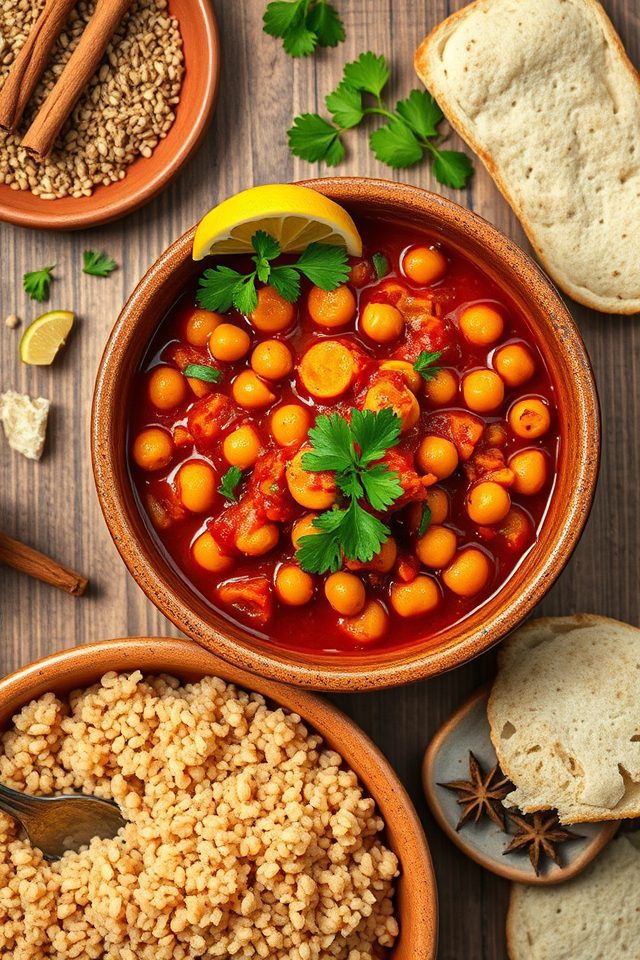 hearty spiced chickpea stew