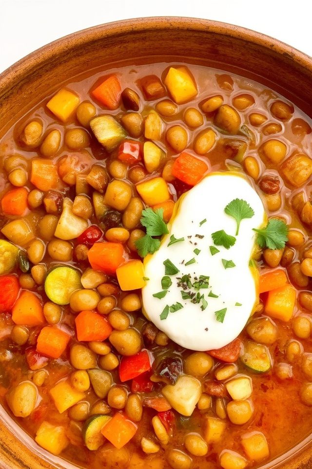 hearty summer lentil stew