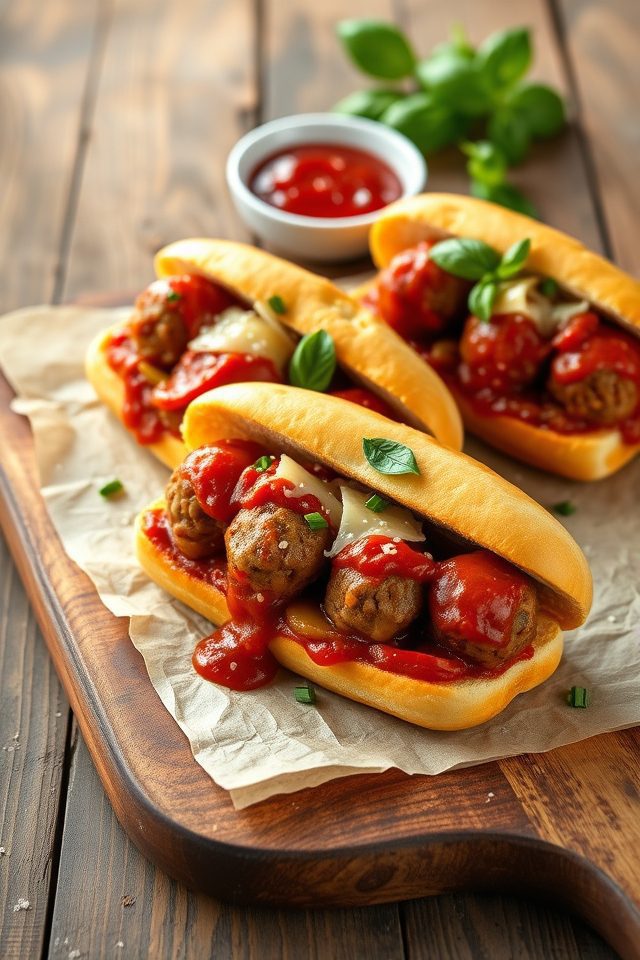 hearty twist meatball subs