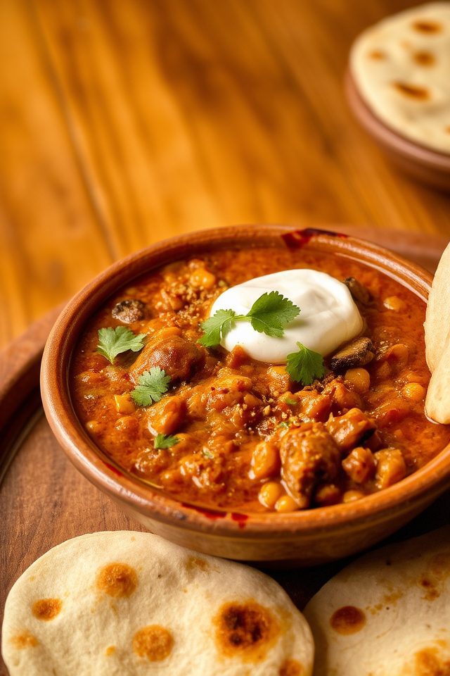 hearty vegetarian curry dish