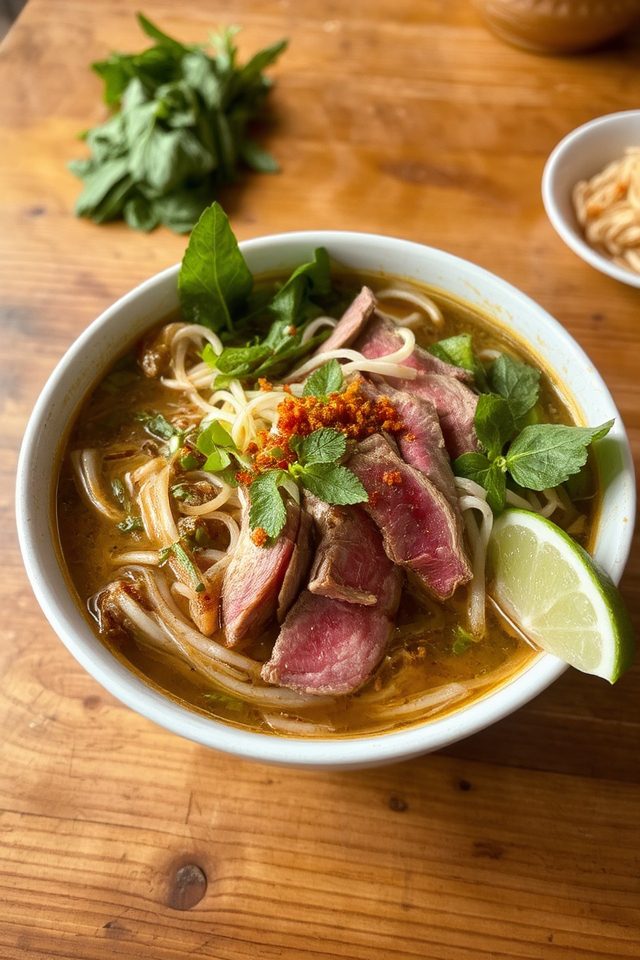 hearty vietnamese beef noodles