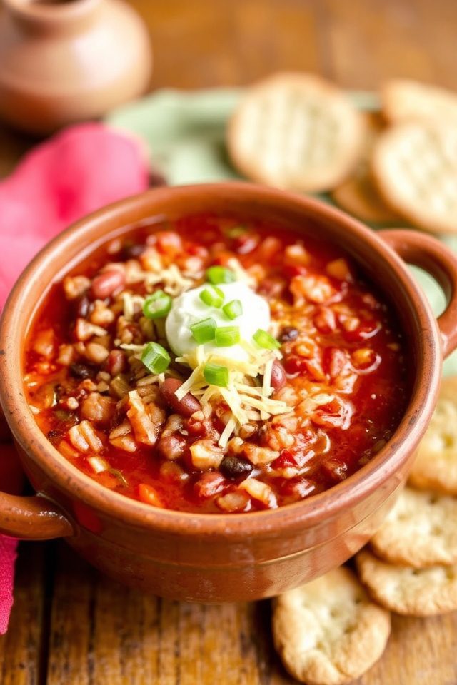 hearty weeknight bean chili