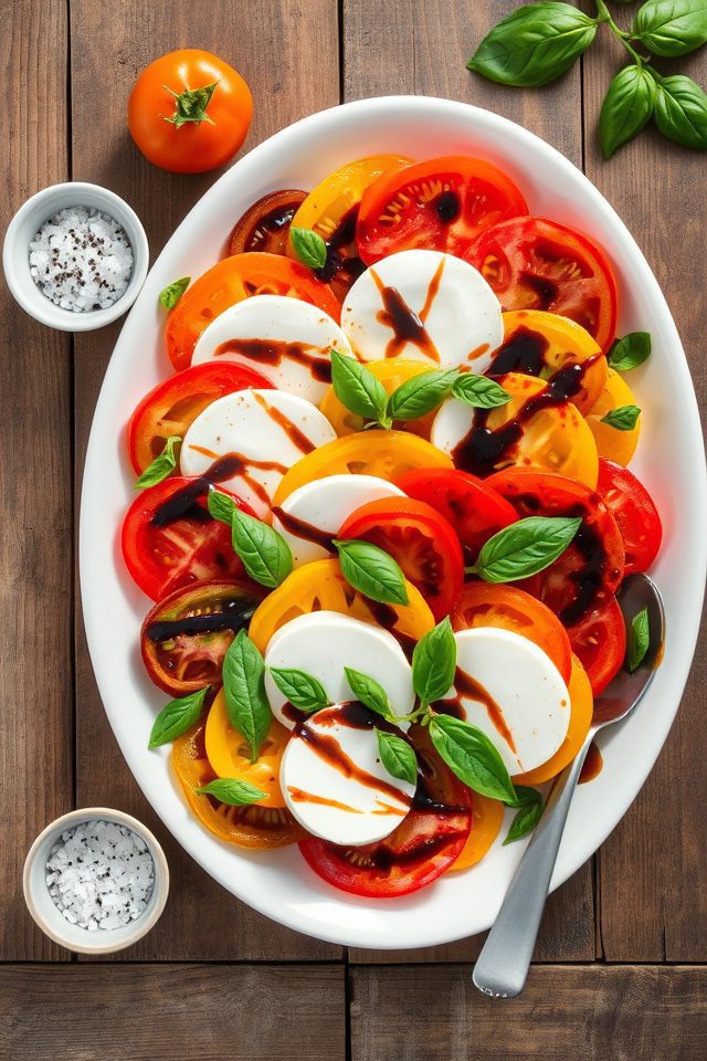 heirloom tomato caprese salad