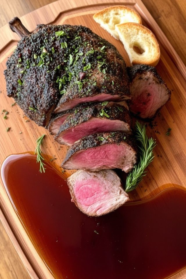 herb crusted prime rib