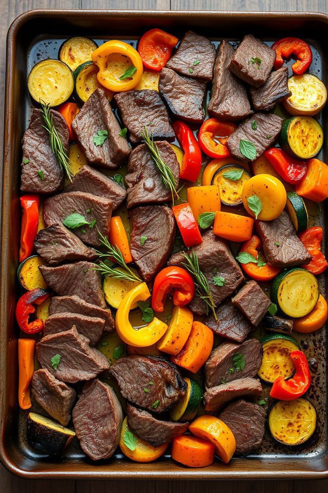 herb roasted beef vegetables