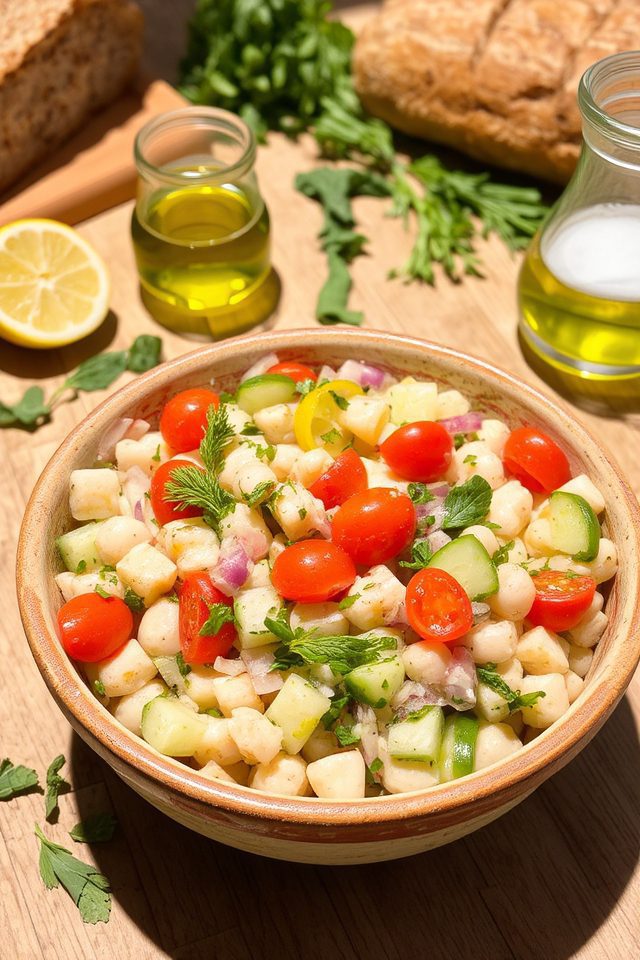 herbed white bean salad