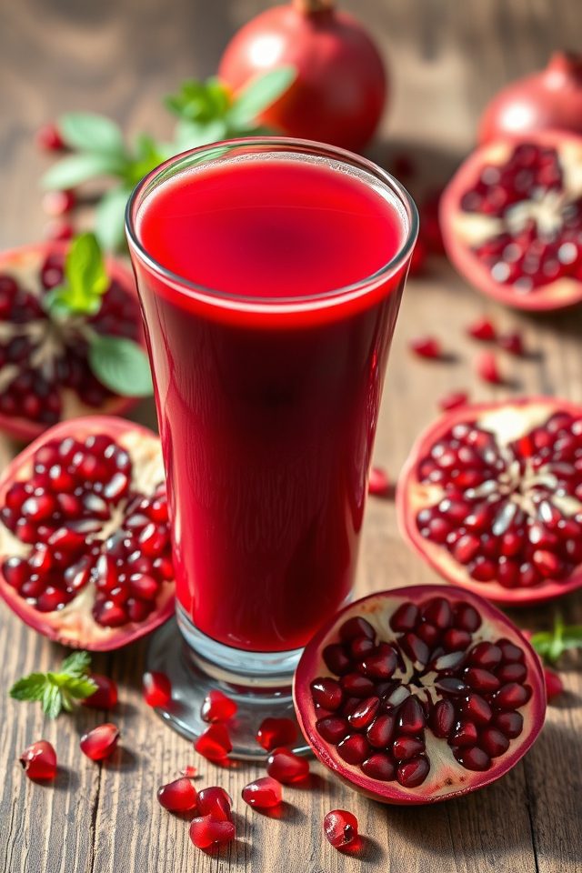high antioxidant pomegranate juice