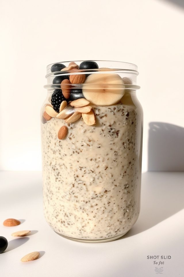high fiber morning oats