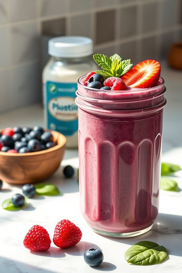high protein blended beverage