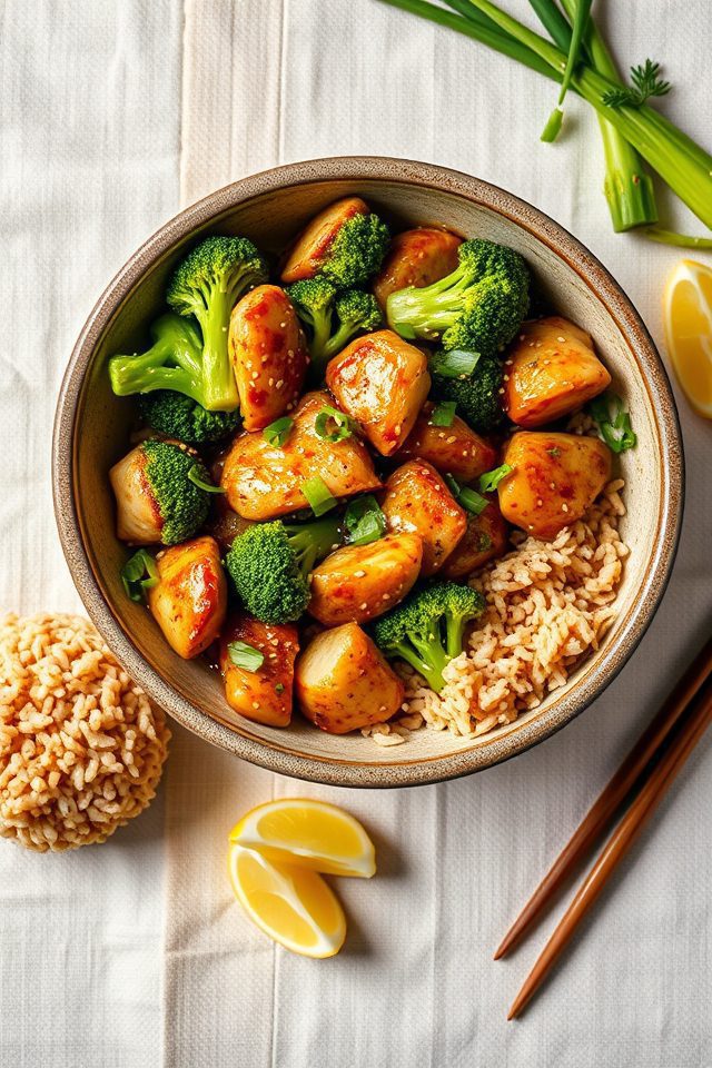 high protein chicken broccoli