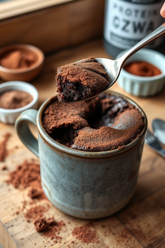 high protein chocolate dessert
