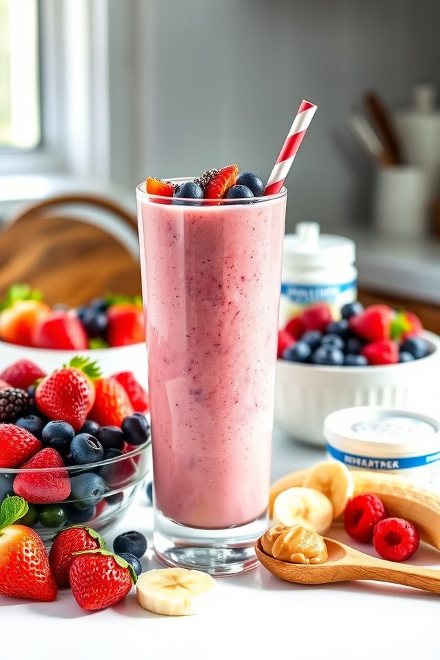 high protein fruit smoothies