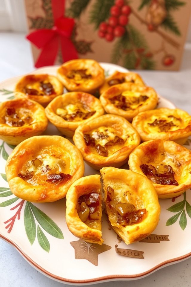holiday appetizer mini quiches