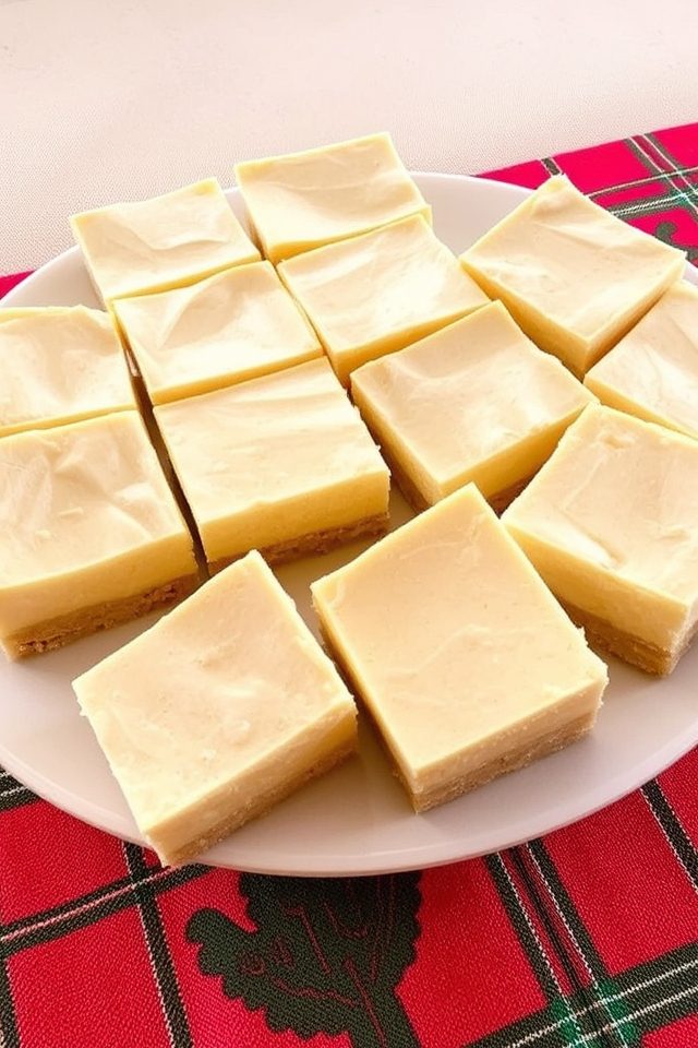 holiday cheesecake dessert bars
