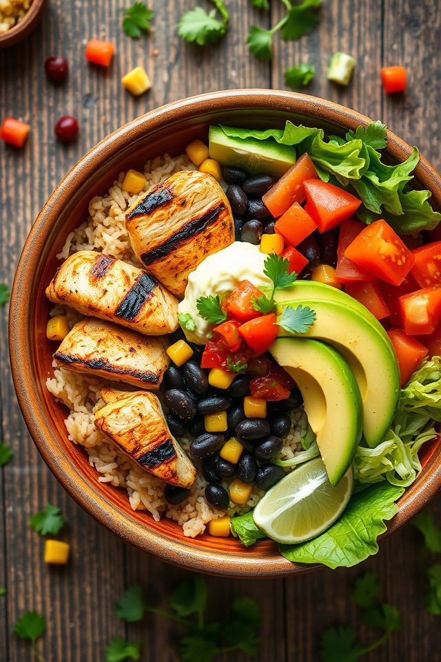 homemade brown rice burritos