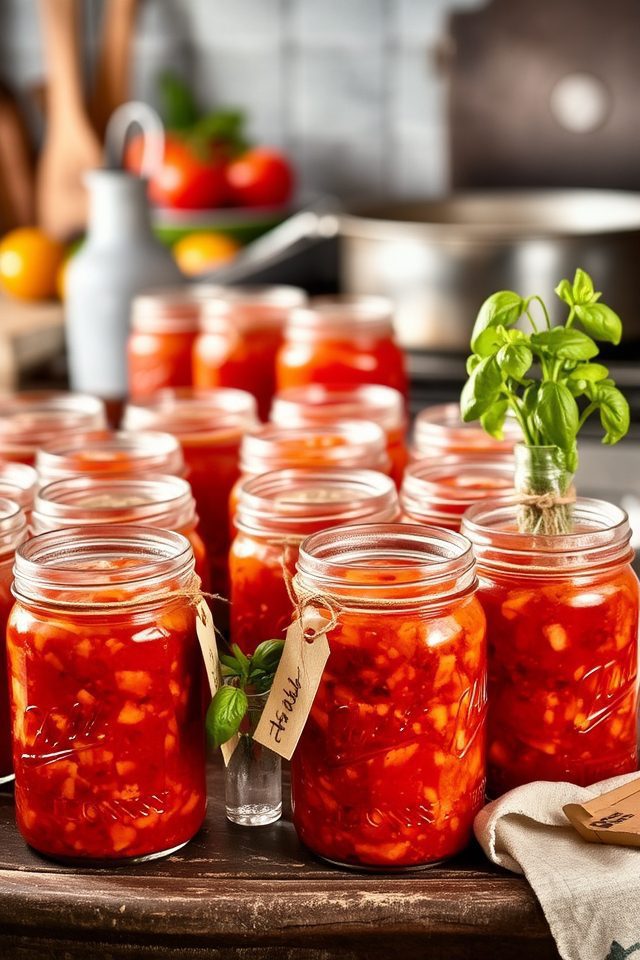 homemade canned tomato sauce