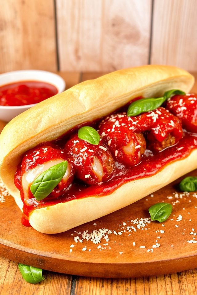 homemade italian meatball subs