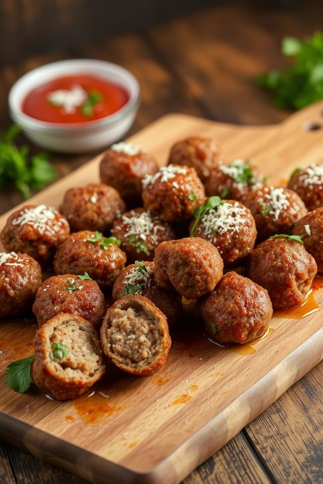homemade italian style meatballs