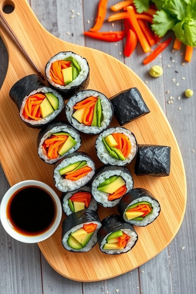 homemade vegetarian sushi recipe
