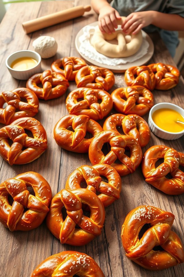homemade warm twisted bread