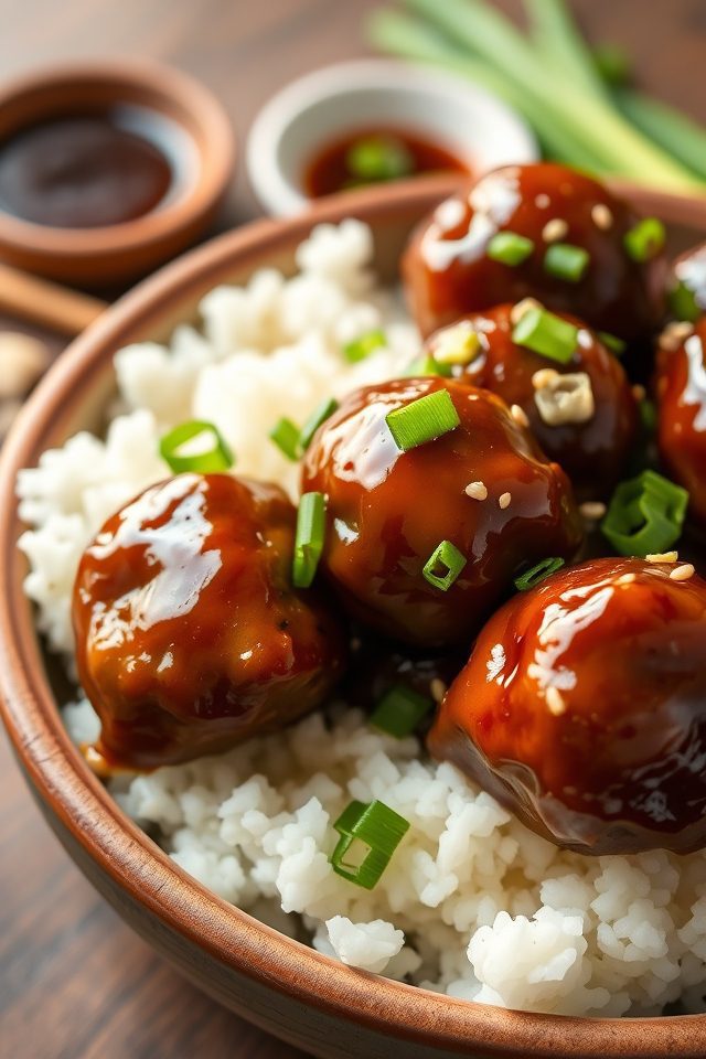 honey garlic meatball recipe