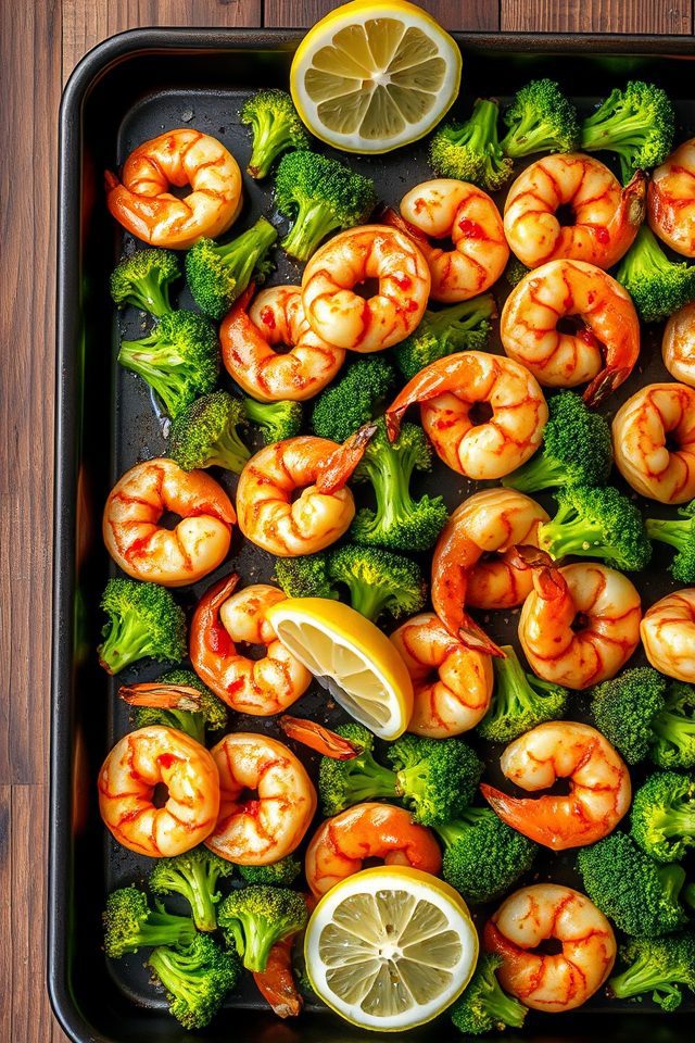 honey garlic shrimp broccoli